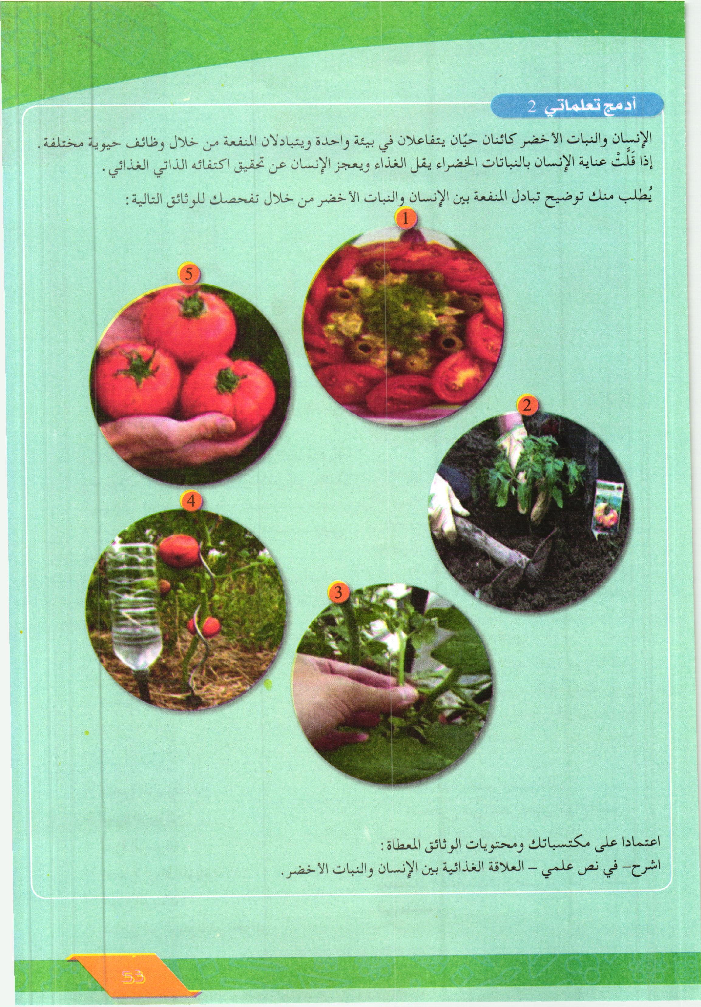 صفحة من كتاب علوم الطبيعة والحياة